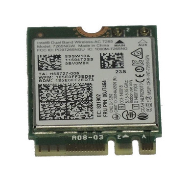 00JT464 - Lenovo Dual Band Wireless-AC 7265NGW Wi-FI Card by Intel
