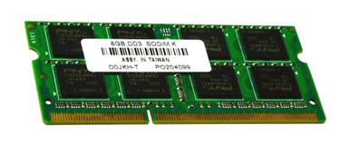 D0JKH-T - PNY 8GB DDR3-1600MHz PC3-12800 non-ECC Unbuffered CL11 204-Pin SoDimm Dual Rank Memory Module