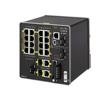 IE-2000-16PTC-G-E - Cisco Industrial Ethernet 2000 Series 16Ports Twisted Pair 10/100Base-TX RJ-45 Manageable Layer2 Rail-Mountable Ethernet Switch wit