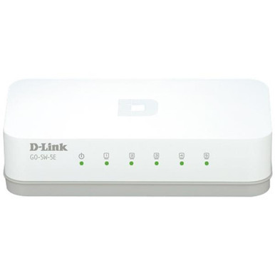 GO-SW-5E - D-Link 5 Port 1Gbps 10/100Base-TX Fast Ethernet Easy Desktop Net Switch