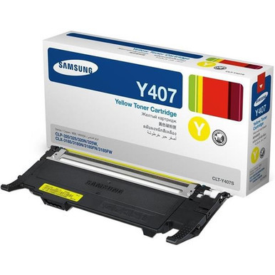 CLT-Y407S - Samsung Y407 Toner Cartridge (Yellow) for CLP320n / CLP325 / CLX3180 / CLX3185