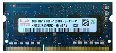 HMT312S6DFR6C-H9 - Hynix 1GB DDR3-1333MHz PC3-10600 non-ECC Unbuffered CL9 204-Pin SoDimm Single Rank Memory Module