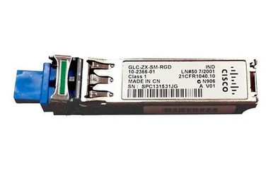 GLC-ZX-SM-RGD - Cisco 1000Base-ZX 1550nm 70Km SFP mini-GBIC Transceiver Module