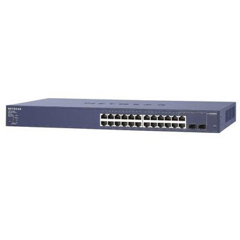 GS724TP - NetGear ProSafe 24Ports 10/100/1000Mb/s Gigabit Smart Switch and PoE