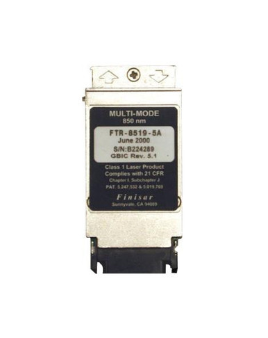 FTR-8519-5A - Finisar 1Gb/s 1000Base-SX Multi-mode Fiber 850nm SC Connector GBIC Transceiver Module