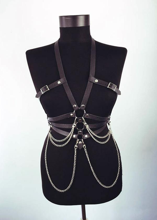 Premium Erotic Leather Harness for BDSM Enthusiasts