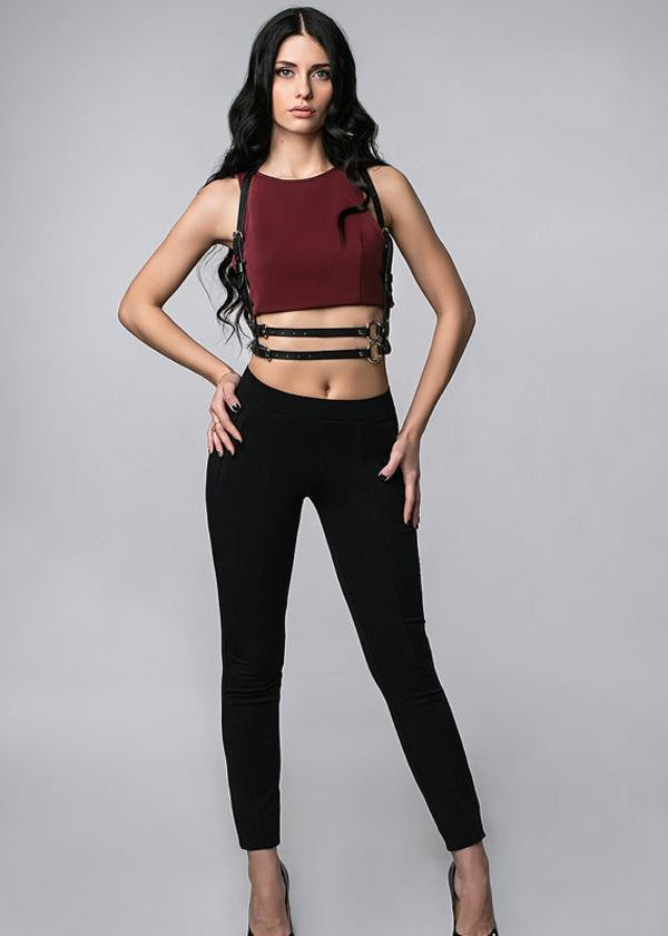 Over T-Shirt Sexy Leather Accessory Harness