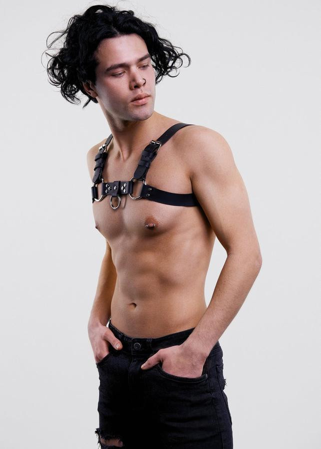 Men's Leather Chest Harness