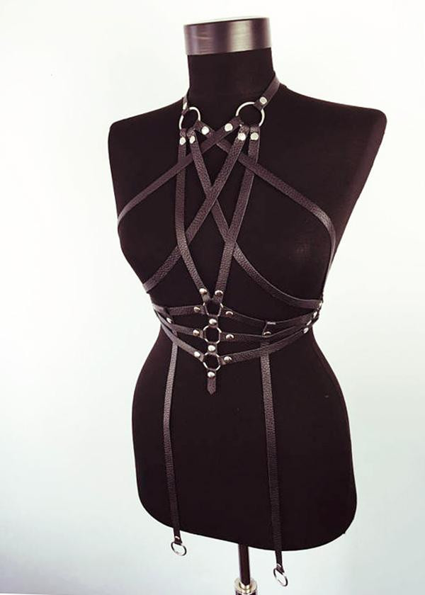 Stylish Leather Thigh Harness