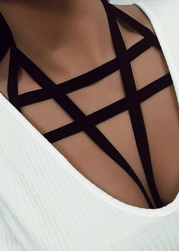 Stylish Dominatrix Elastic Chest Harness