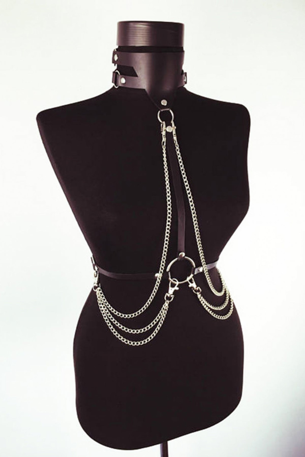 Women's Stylish Leather Underbust Harness