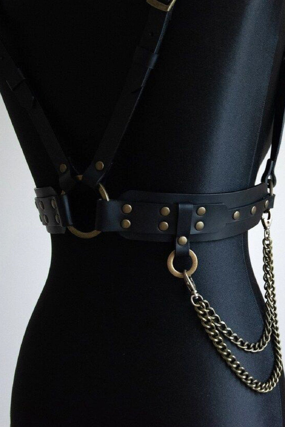 Stylish BDSM Full-Body Harness for BDSM Enthusiasts