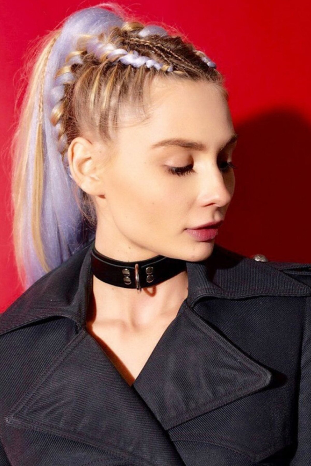 Women's Adjustable Cool Stylish Leather Choker Leash