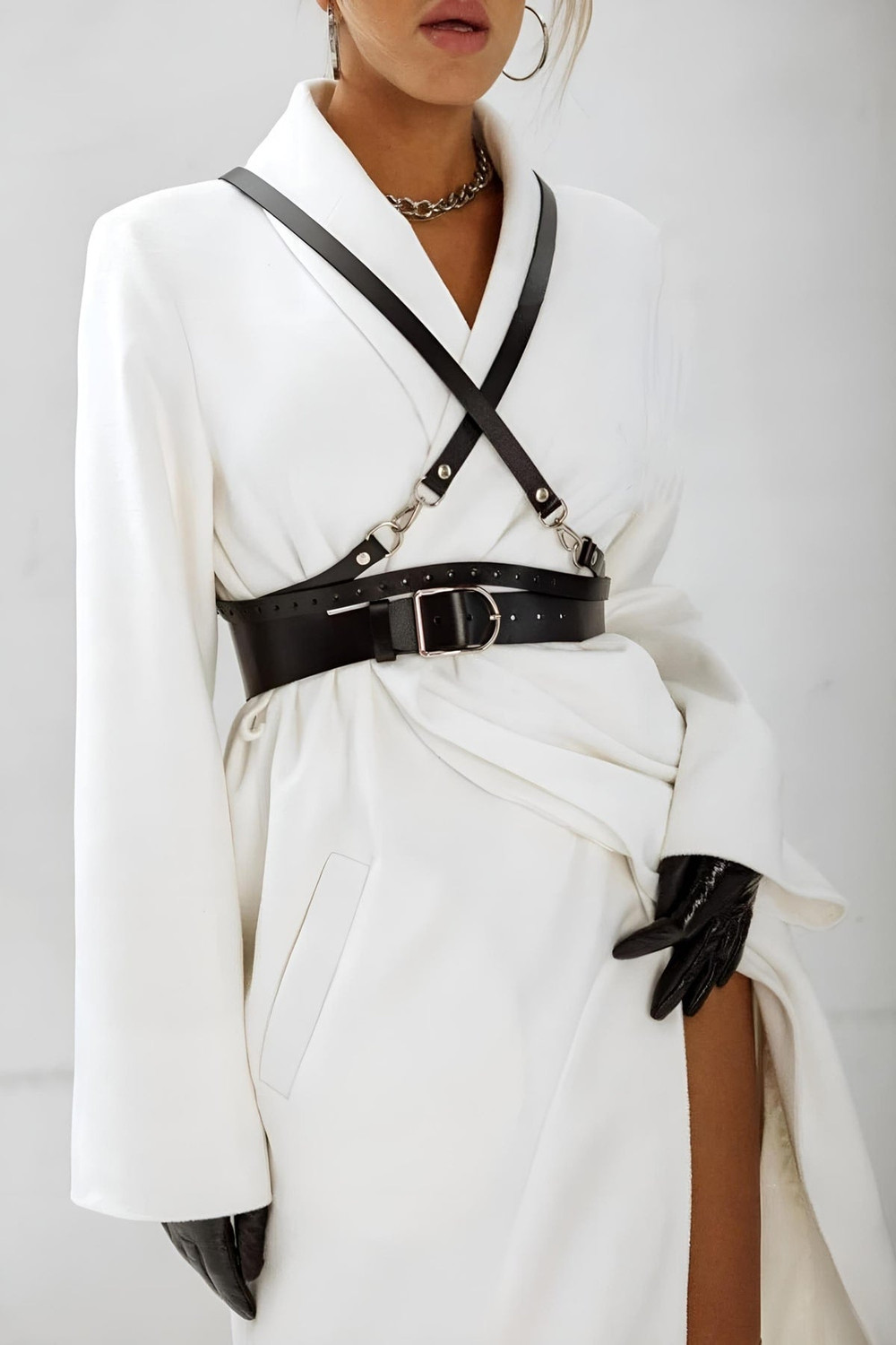 Luxury Erotic Garter Leather Harness