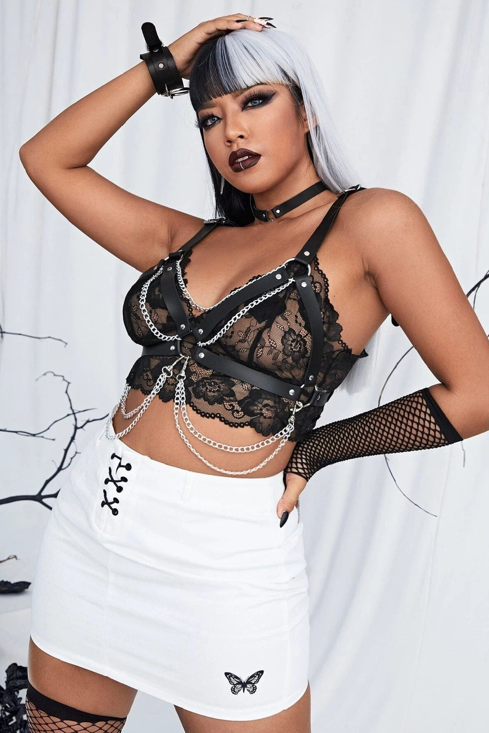 Women's Harness Set   Plus Size Briefs Women Lingerie Parade Underwear