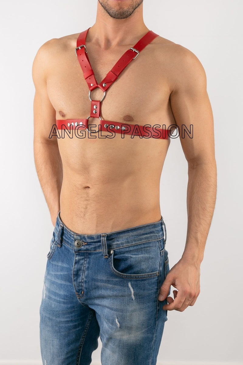 Men's Chest Leather Accessory Fancy Men's Underwear