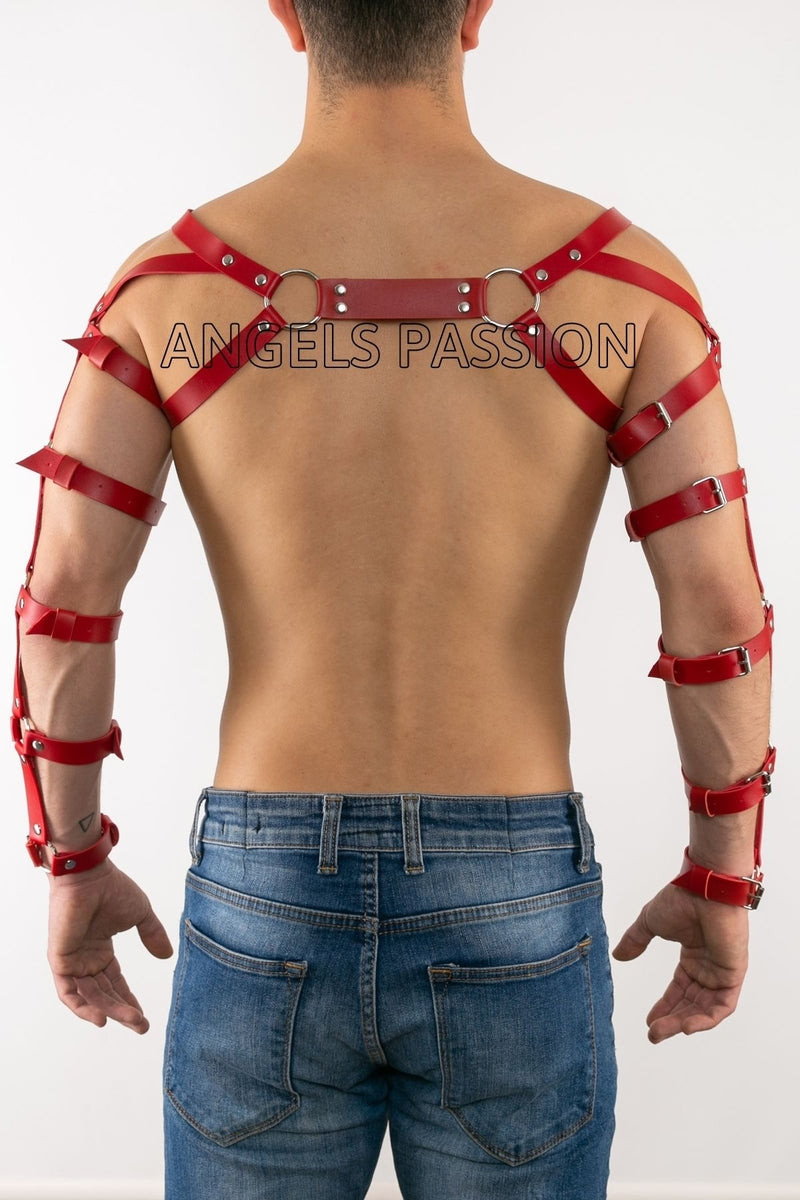 Men's Leather Arm Harness Men's Double Arm Harness Men's Dancer Costume