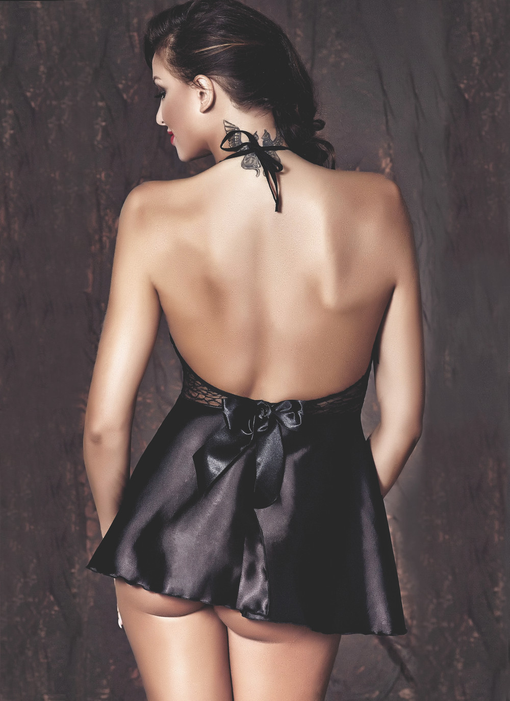 Fantasy Transparent Sateen Nightgown