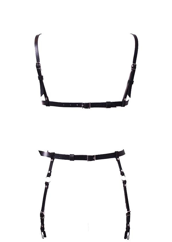 Women’s Leather Harness Set – Exquisite Dominatrix