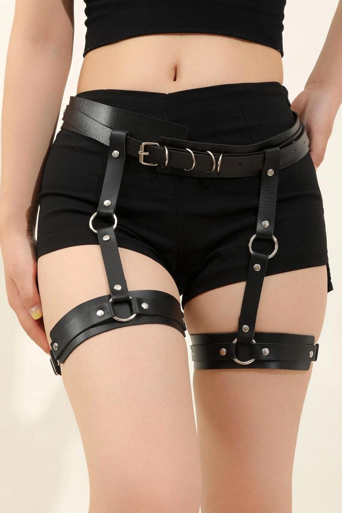 Elite Kinky Leather Harness for Intimate Play
