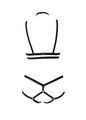 Bra & Panty String Elastic Harness Set