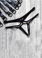 Women's Black Elastic Harness String Panty