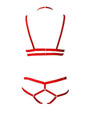 Sexy Bra Elastic Harness Bra & Panty Set 3 Pieces