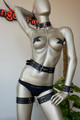 Corset Harness Set with Choker, Wrist Cuffs, and Leg Straps