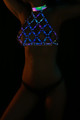 Dancer Outfit - Glowing-in-Darkness Bustier - Reflective Harness -  Gear -  Kit -  Wear