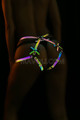 Colorful Reflective Sexy Hip Harness - Shiny in Darkness  Thigh Belt -  Kit - Reflector Lingerie