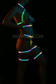 Special Product Reflective Leg Accessory and Bustier for Street Dance - Sexy Club Wear - Reflector Harness