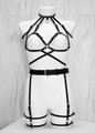 Women’s Leather Harness Set – Stylish and Sexy Leather Fantasy Wear Set