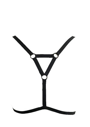 Sleek Elastic Triangle Bra Harness