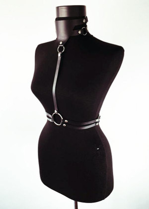 Elite BDSM Leather Harness