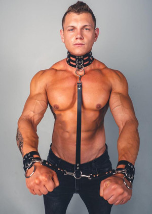 Men's Fantasy Collar & Handcuffs Set