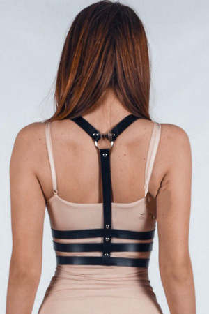 Sleek Dominatrix Waist Harness for Personal Pleasure