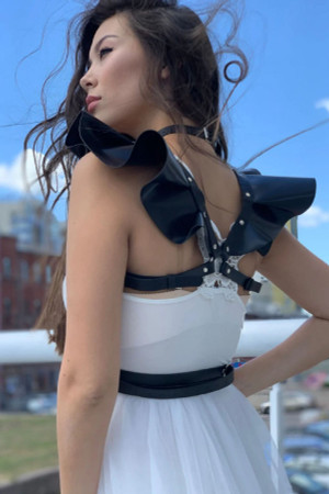 Women's Chest and Waist Harness with Choker