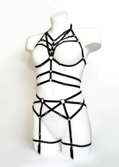 Exquisite BDSM Overbust Harness for Intimate Play