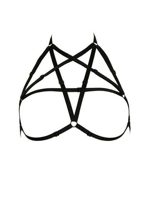 Stylish Pentagram Bra Harness