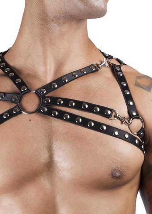 Men's Studded Sexy Top Harness