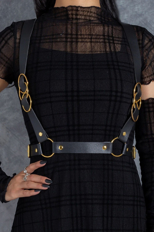 Exquisite BDSM Overbust Harness for Parties