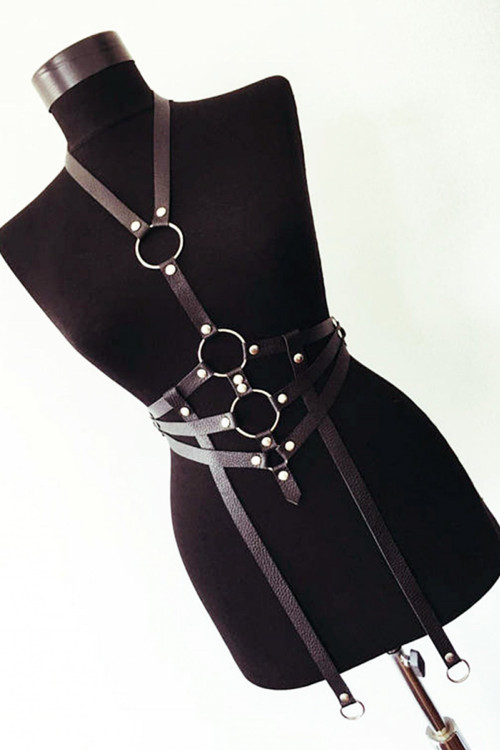Adjustable BDSM Underbust Harness for Intimate Play