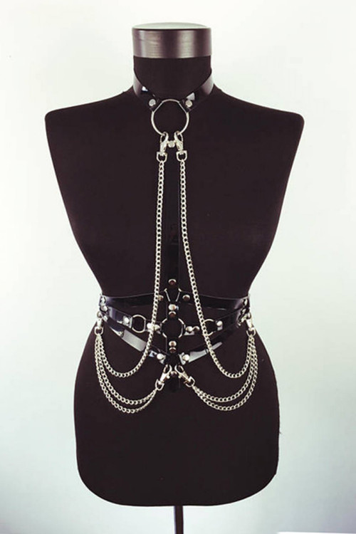 Elite Leather Overbust Harness for BDSM Enthusiasts