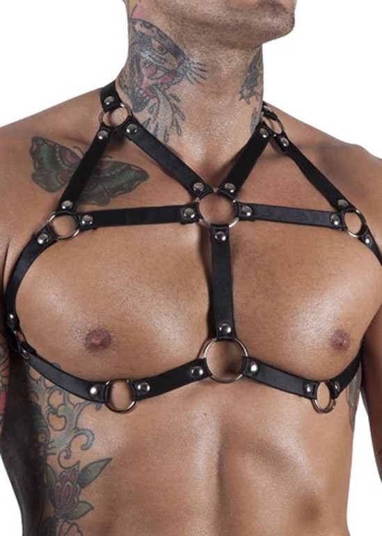 Comfortable Leather Chest Harness for Intimate Play