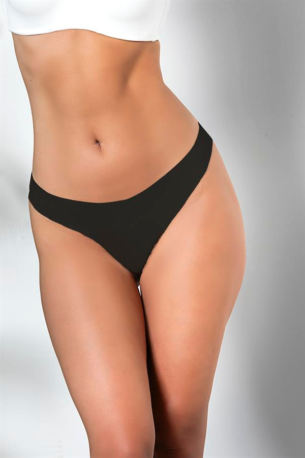 3 Pack Seamless, No Trace, Laser Cut, Striking Panties BLACK (Mgp21262)