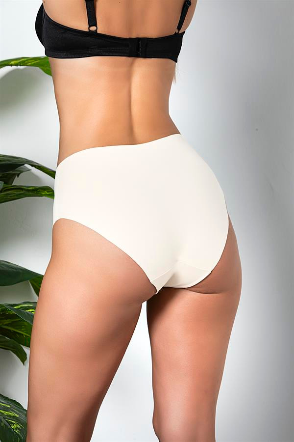 3&Apos;L√º Pack Seamless, No Trace, Laser Cut, High Waist Slip Panties Ecru (Mgp21263)