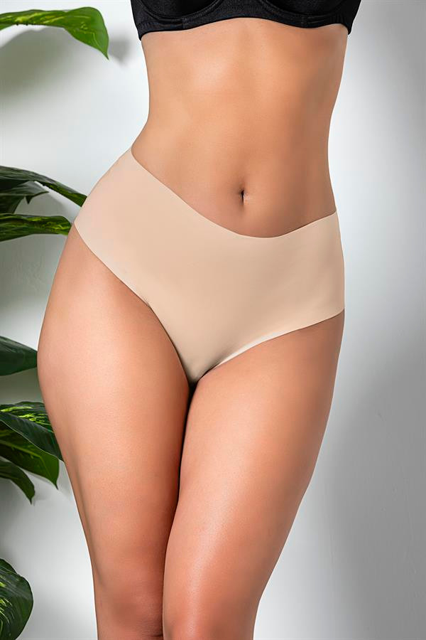 3&Apos;L√º Pack Seamless, No Trace, Laser Cut, High Waist Slip Panties Cappucino (Mgp21263)