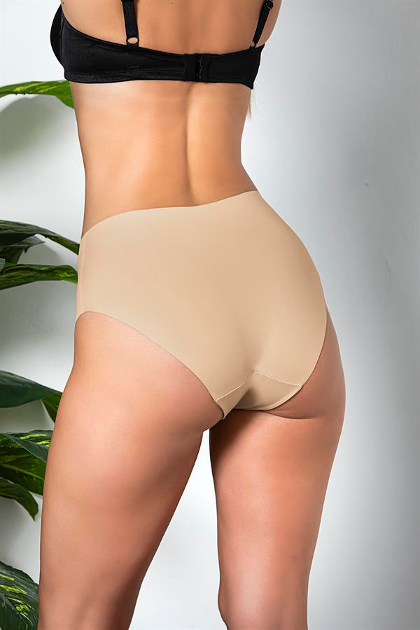 3&Apos;L√º Pack Seamless, No Trace, Laser Cut, High Waist Slip Panties Cappucino (Mgp21263)