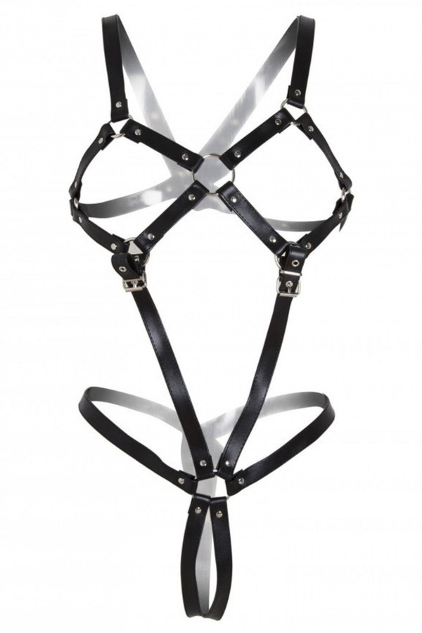 Women's Full Body Leather Harness Black Color Women's Full Body Leather Harness Black Color