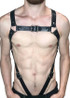 Sleek Dominatrix Garter Leather Harness